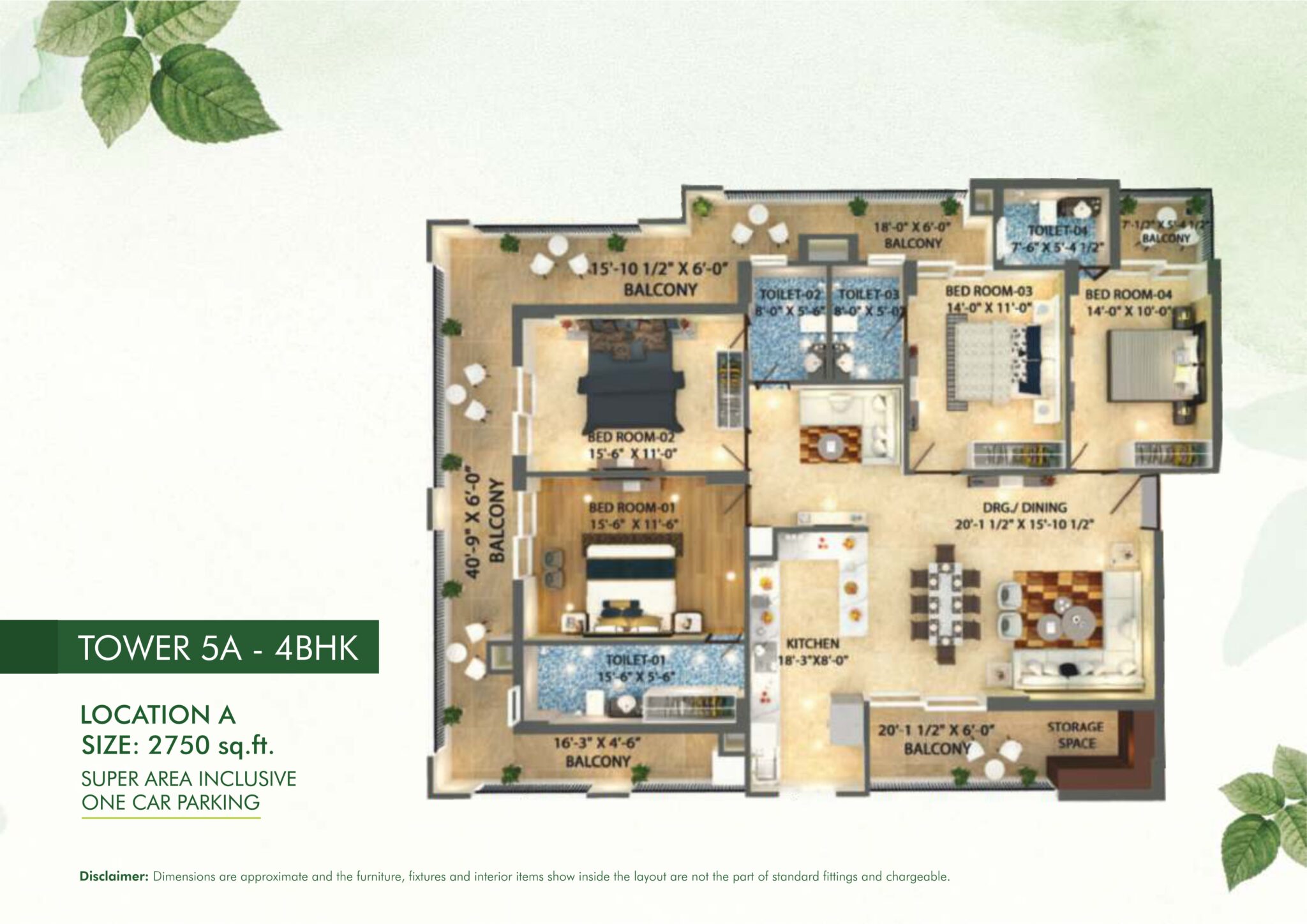 2750 Sqft Floor Plan